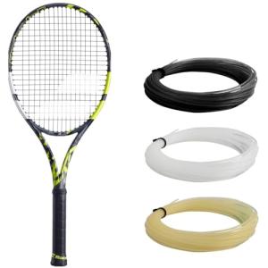 Babolat Pure Aero 98 Tennis Racquet (4 1/2" Grip) Strung with 16g White Syn Gut at Mid-Range Tension