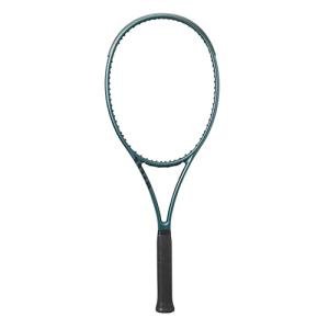 Wilson Blade 98 (16x19) V9 Strung Performance Tennis Racket - Grip Size 3-4 3/8", Strung with Sensation 16 Natural at Mid Range Tension