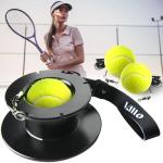 VAIIO Professional Tennis Trainer - Full Metal Portable Solo Rebounder with 3 High-Elastic String Balls, Ideal for Adults, Kids, Beginners & Advanced Players