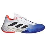 adidas Men's Barricade Tennis Shoe, Lucid Blue/Black/Solar Red, 11