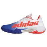 adidas Men's Barricade Tennis Shoe, Lucid Blue/Black/Solar Red, 11