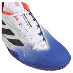 adidas Men's Barricade Tennis Shoe, Lucid Blue/Black/Solar Red, 11
