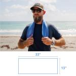 FROGG TOGGS Chilly Pad, Instant Cooling Towel, long lasting, reusable, Sports and Outdoors Neck Towel 33x13, Hivis Lime Green