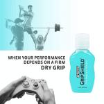 2Toms GripShield, Non-Sticky Grip Enhancer, Dry Grip Solution for Sweaty Hands, Tennis, Pickleball, Golf, Pole Dancing and Gaming, 1.5 Ounce Bottle