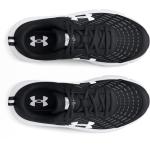 Under Armour Boys' Grade School Assert 10, (001) Black/White/White, 6, US
