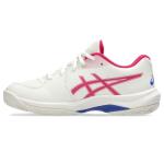 ASICS Kid's Gel-Game Grade School Tennis Shoes, 7, Cream/Bright Rose