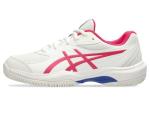 ASICS Kid's Gel-Game Grade School Tennis Shoes, 7, Cream/Bright Rose