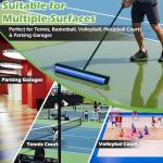 Montex Tennis Court Squeegee, Foam Tennis Sponge Roller, Lightweight Quick Clearing Tools for Tennis Basketball Sports Court, Green