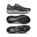 Skechers mens Go Run Consistent - Performance Running & Walking Shoe Sneaker, Black/Grey, 14 X-Wide US
