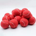 Magicorange Tennis Balls, 12 Pack Advanced Training Tennis Balls Practice Balls, Pet Dog Playing Balls, Come with Mesh Bag for Easy Transport, Good for Beginner Training Ball (Red)