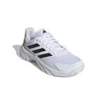 Adidas Men's CourtJam Control 3, White/Black/Grey, 9.5