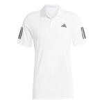 Adidas Men's Club Tennis Climacool 3-Stripes Polo Shirt, White, Large