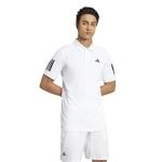 Adidas Men's Club Tennis Climacool 3-Stripes Polo Shirt, White, Large