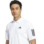 Adidas Men's Club Tennis Climacool 3-Stripes Polo Shirt, White, Large