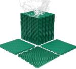 jxgzyy 24 PCS Basketball Court Tiles, 5/8 Inch Thick Modular Interlocking Outdoor Floor Tiles Over Grass, Non Slip PP Drainage Mat for Tennis Court Drain Deck Pool Patio Shower Garage Balcony