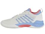 K-Swiss Women's Hypercourt Supreme 2 Tennis Shoe, Bright White/Open Air/Strawberry Ice, 8.5 M