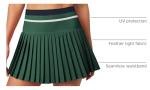 Heathyoga Pleated Tennis Skirt with Pockets for Women Tennis Skort for Woman High Waisted Golf Skirts Athletic Skirt Field Green