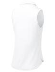 BGOWATU Women's Sleeveless Golf Polo Shirts Collared V Neck Tennis Tops Dry Fit UPF 50+ Workout Tank Lightweight White M