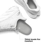 ALLSWIFIT Women's Slip On Walking Shoes Running Comfortable Tennis Breathable Non Slip Athletic Gym Workout Cross Training Fashion Sneakers,Size 8,White,SARR034W