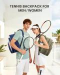 Sucipi Tennis Bag for Women and Men, Water-Resistant and Machine Washable Tennis Racket Backpack, Lightweight Sports Backpack for Pickleball, Badminton