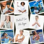 Strawberries and Cream Stylish Tennis Tape, Tacky Texture & Matching Dampener, 2 Overgrips & 1 Dampener Set for Tennis Racket, Tennis Tape Pink - Control, Comfort & Focus Anneliese Collection