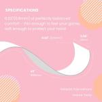 Strawberries and Cream Stylish Tennis Tape, Tacky Texture & Matching Dampener, 2 Overgrips & 1 Dampener Set for Tennis Racket, Tennis Tape Pink - Control, Comfort & Focus Anneliese Collection