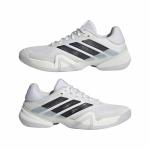 adidas Men's Barricade 1/4 Tennis, White/Black/White, 10.5