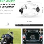 NEEWER Tennis Ball Hopper, 30-58"/77-148cm Telescopic Golf Ball Retriever Pickleball Picker Upper, Rolling Collector Basket Holder Roller for 1.5"-3" Balls, Training Accessories & Equipment, TB01S