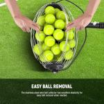 NEEWER Tennis Ball Hopper, 30-58"/77-148cm Telescopic Golf Ball Retriever Pickleball Picker Upper, Rolling Collector Basket Holder Roller for 1.5"-3" Balls, Training Accessories & Equipment, TB01S