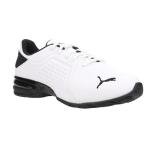 PUMA Men's Pacer 23 Street Viz Runner Wide Sneaker, Black/White, 11 Wide US