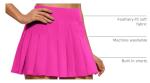 CRZ YOGA Cute Pleated Skirts for Women High Waisted Tennis Golf Skorts with Pockets Casual Athletic Workout Skater Hibiscus Purple Small