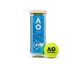 Dunlop Sports Australian Open AO Extra Duty Tennis Balls - Case of 24 cans (72 Balls)