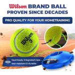 MOVEMATE Tennis-Trainer Set with Wilson® Tennis Ball | Innovative Ball Game for Outdoors, in The Garden, in The Park for Children & Adults | Incl. Transport Bag & Exercise Videos
