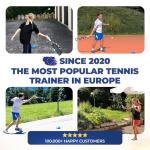 MOVEMATE Tennis-Trainer Set with Wilson® Tennis Ball | Innovative Ball Game for Outdoors, in The Garden, in The Park for Children & Adults | Incl. Transport Bag & Exercise Videos