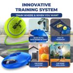 MOVEMATE Tennis-Trainer Set with Wilson® Tennis Ball | Innovative Ball Game for Outdoors, in The Garden, in The Park for Children & Adults | Incl. Transport Bag & Exercise Videos