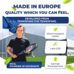 MOVEMATE Tennis-Trainer Set with Wilson® Tennis Ball | Innovative Ball Game for Outdoors, in The Garden, in The Park for Children & Adults | Incl. Transport Bag & Exercise Videos