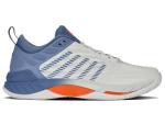 K-Swiss Men's Hypercourt Supreme 2 Tennis Shoe, Lucent White/Infinity/Scarlet Ibis, 7 M