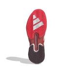 Adidas Mens Adizero Ubersonic 5 Tennis, Lucid Red/Zero Metallic/Aurora Ruby, 9