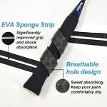 Senston New Rackets Grip Anti Slip Perforated Super Absorbent Tennis Overgrip Badminton Overgrip Pickleball Overgrip 5 Pack.