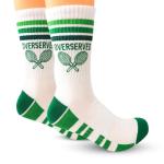 Super Fly Goods Performance Socks Men & Women Novelty Athletic Socks for Sports Golf Tennis Pickleball Yoga Unisex (Tennis Crew Pink)