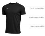 Nike Men's Park Short Sleeve T Shirt (Black, Medium)