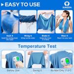 Sukeen [4 Pack] Cooling Towel (40"x12"),Ice Towel,Soft Breathable Chilly Towel,Microfiber Towel for Yoga,Sport,Running,Gym,Workout,Camping,Fitness,Workout & More Activities