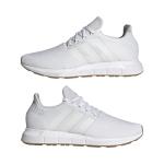 adidas Men's Swift Run Sneaker, White/White/Core Black, 10