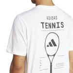 Adidas Men's Tennis Category Graphic T-Shirt, White, Small