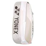 Yonex Pro Racquet Bag 6, Multi-Compartment 6-Racket Tennis Gear Travel Pack, Backpack Carry Straps/Grab Handle, Sand Beige