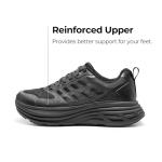 NORTIV 8 Men's Walking Running Tennis Cushioning Shoes ActiveFloat Non Slip Athletic Gym Workout Jogging Comfortable Sneakers,Size 12,All Black,SNWS245M