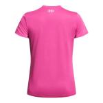 Under Armour Womens Tech Short Sleeve V Neck, (652) Rebel Pink / / White, Medium