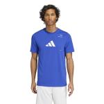 adidas Men's Tennis Category Graphic T-Shirt, Lucid Blue, Medium