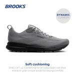 Brooks Men’s Trace 4 Neutral Running Shoe - Grey/Black/Ebony - 11 Medium