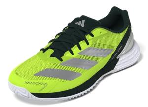 Adidas Men's Defiant Speed 2 Tennis, Lucid Lemon/Silver Metallic/Aurora Ivy, 11